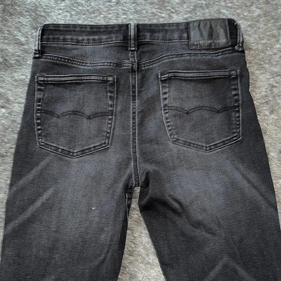 American Eagle Black next level Flex mens denim slim straight jeans Sz … - Picture 14 of 15